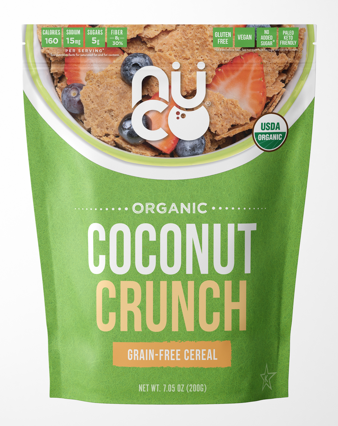 NUCO Coconut Crunch cereal pouch