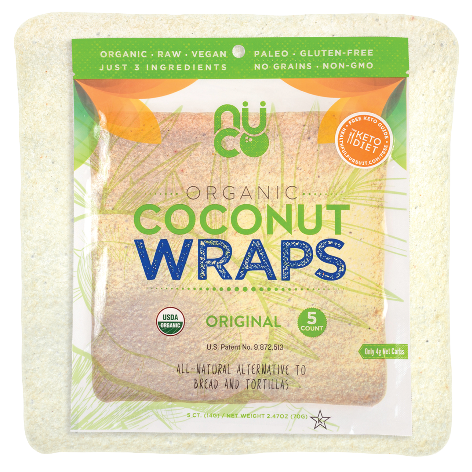 NUCO Organic Original Coconut Wraps pack