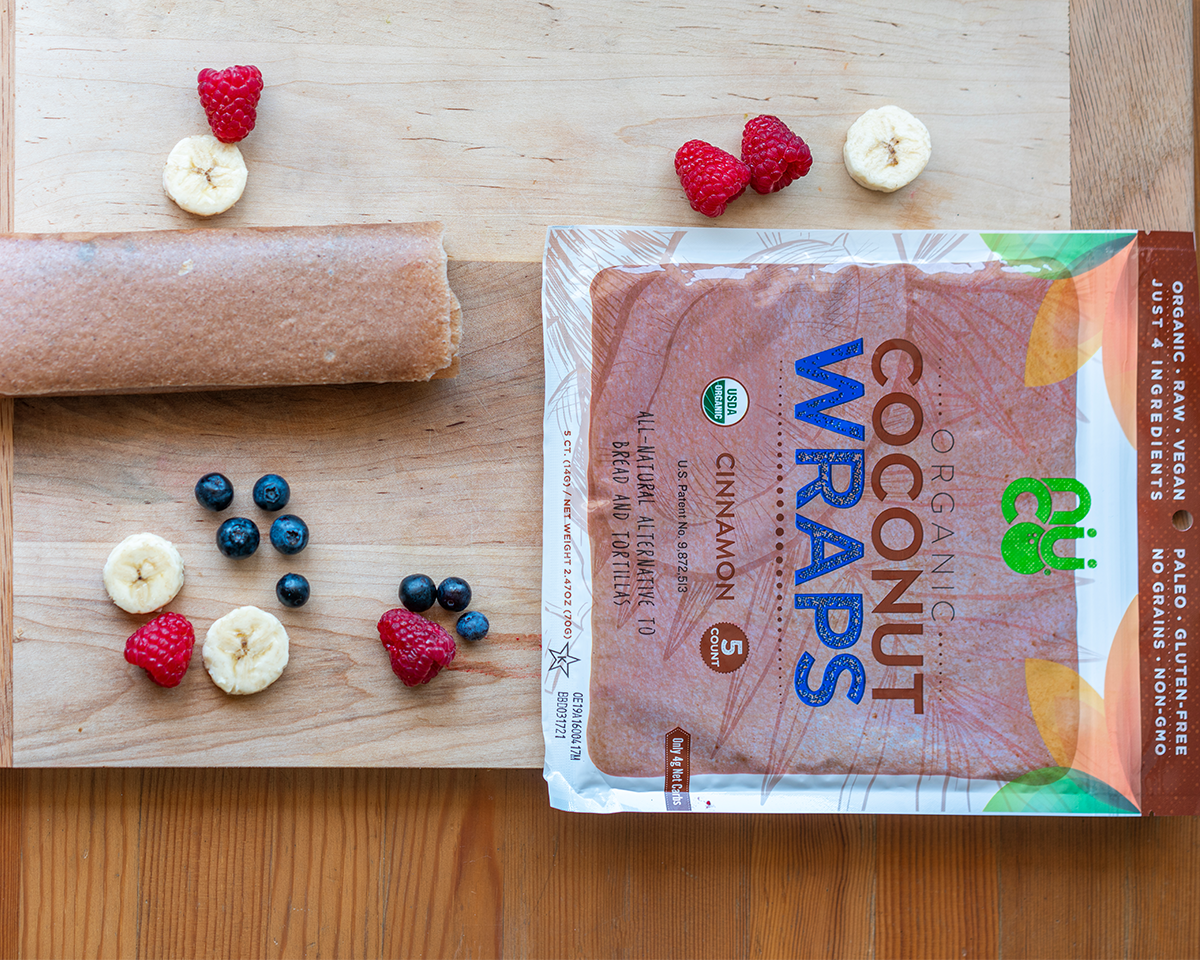 Cinnamon Coconut Wrap creation